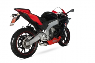 Scorpion Underbelly Slip-on RVS Einddemper zonder E-keur Aprilia RS4 125 2011 - 2016
